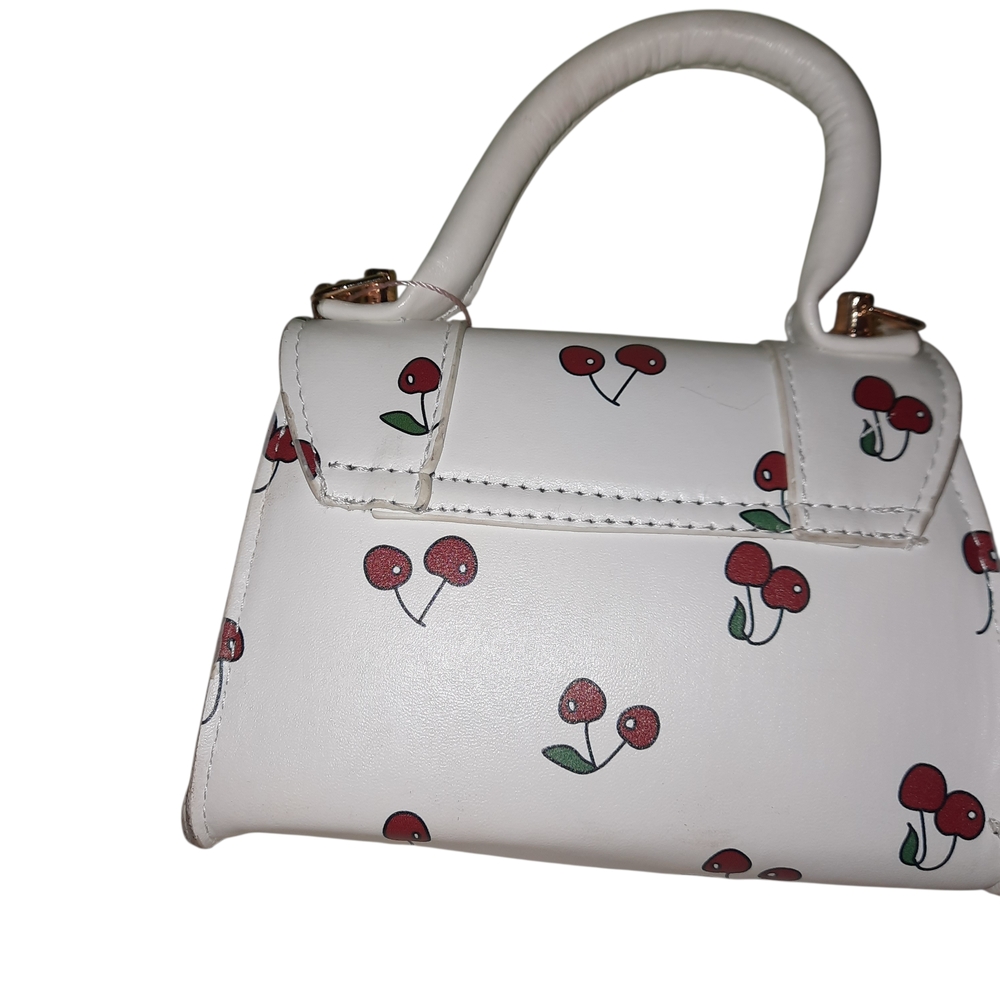 Willow White Cherry Print Handbag - Picture 7 of 7